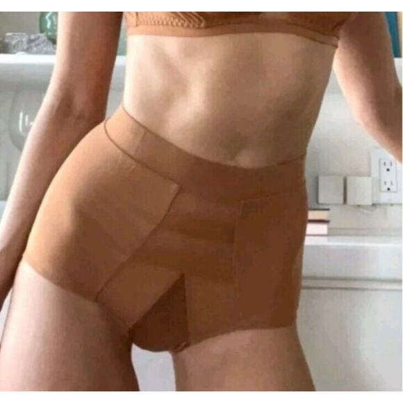 NWT HAH High Waisted Panty Brown Sugar Size Small - Picture 1 of 6